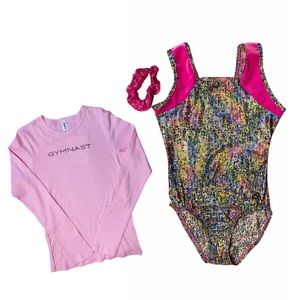 Girls Gymnastics leotard NWT Child Large